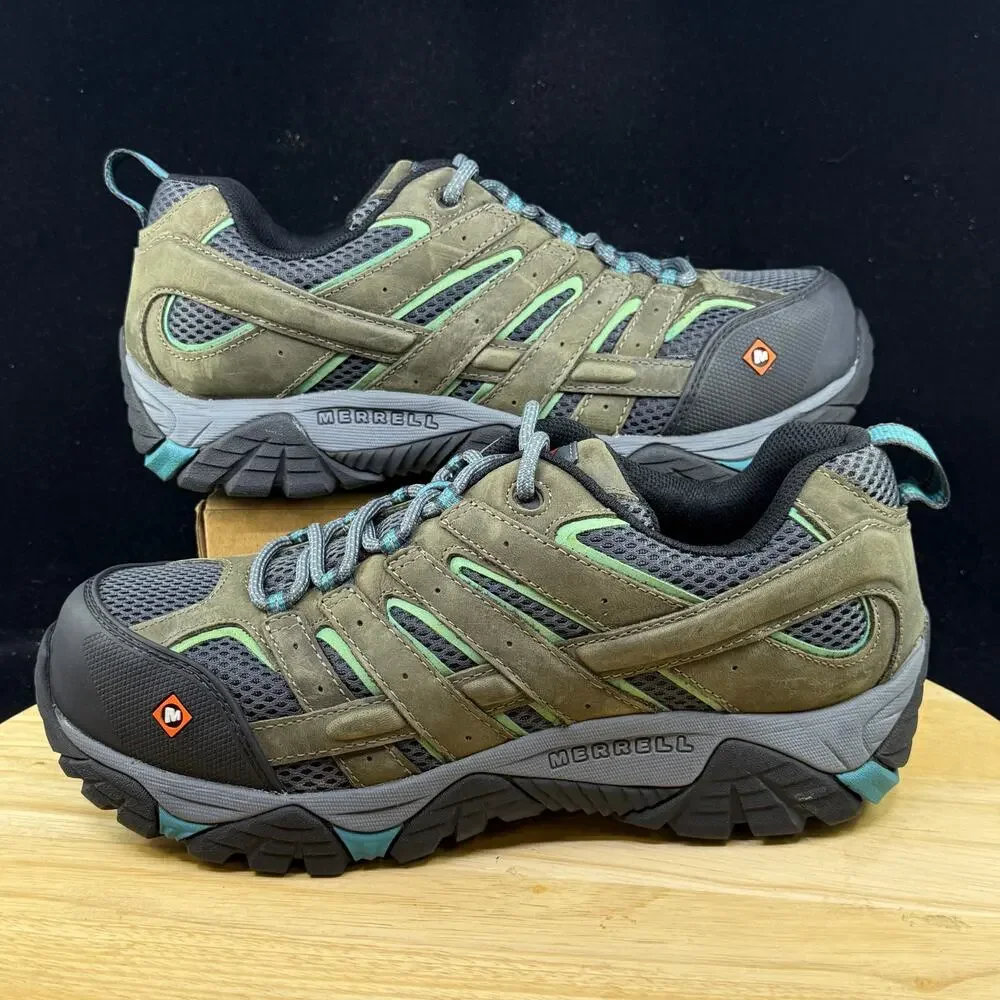 MERRELL Moab Vertex Vent Composite Safety Toe Women's Work Shoes J11582 Sz 9.5 M
